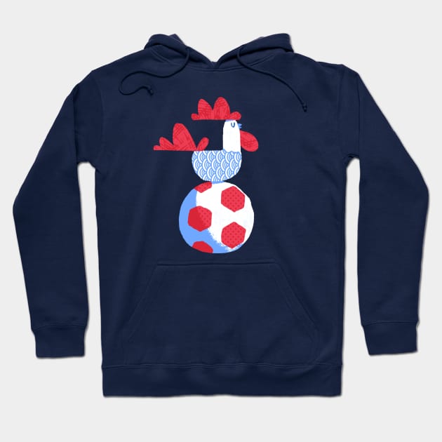 Roosters Love Soccer Hoodie by arterikas